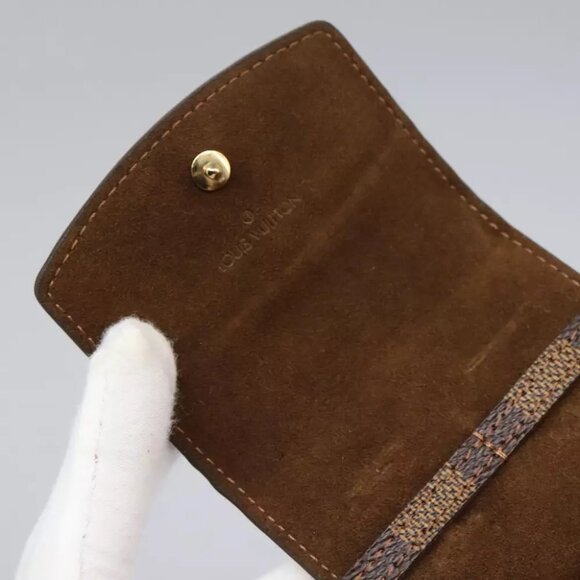 LOUIS VUITTON Damier Ebene Cuffs Cuff Case LV Auth 114634 - Picture 14 of 16